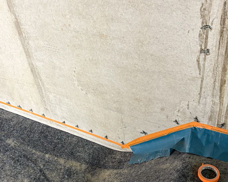 Betonsanierung einer Wand